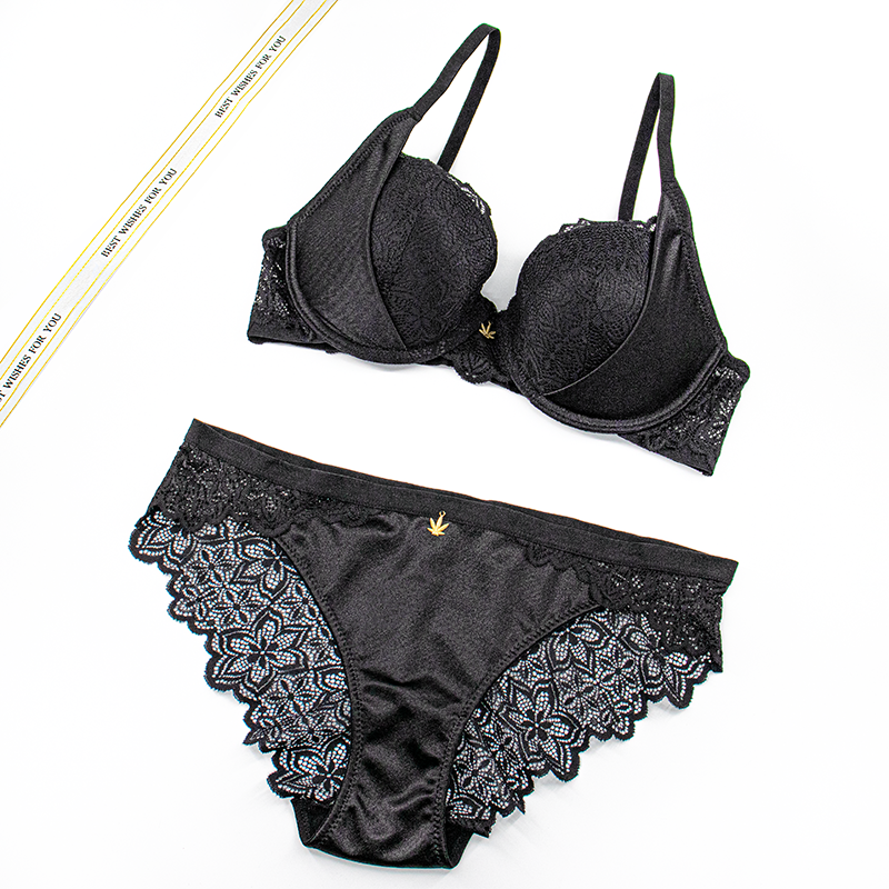 High elasticity breathable bra set