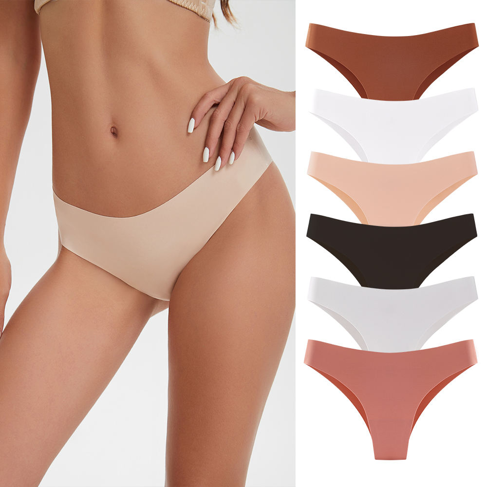 Seamless ice-silk briefs